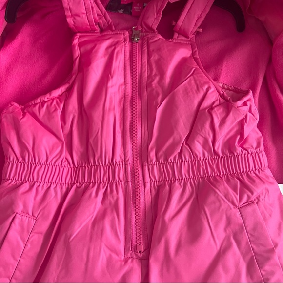 Pink Platinum Girls Heavyweight 2-Piece Skisuit Snowsuit Set Pink Grey Size 4 - Picture 6 of 11